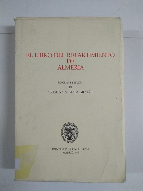 El libro de repartimiento de Almeria