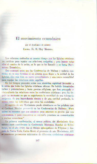 EL MOVIMIENTO ECUMENICO.