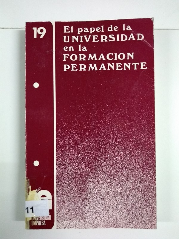 El papel de la universidad en la formación permanente