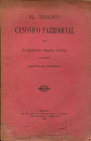 EL TESORO CANONICO PARROQUIAL.