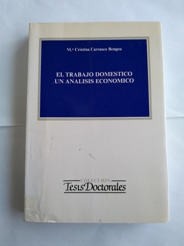 El trabajo domestico. Un analisis economico