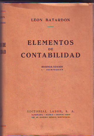 ELEMENTOS DE CONTABILIDAD.