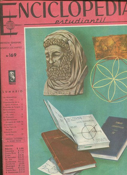 ENCICLOPEDIA ESTUDIANTIL Publicacion Semanal Aparece Los Martes nº 169.