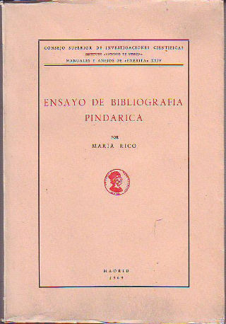 ENSAYO DE BIBLIOGRAFÍA PINDÁRICA.