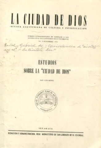 EQUIVALENCIA DE " CIVITAS" EN EL " DE CIVITATE DEI".