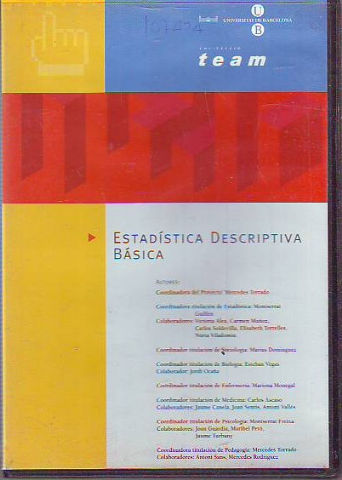 ESTADISTICA DESCRIPTIVA BASICA. CD ROM