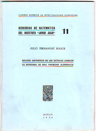 ESTUDIO ARITMETICO DE LOS SISTEMAS LINEALES DE DIVISORES DE UNA VARIEDAD ALGEBRAICA.