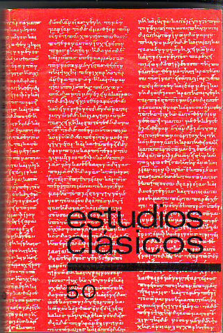 ESTUDIOS CLASICOS Nº 50. DISCURSOS Y PONENCIAS DEL III CONGRESO ESPAÑOL DE ESTUDIOS CLASICOS.