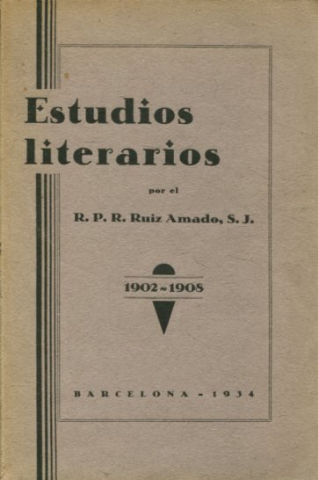 ESTUDIOS LITERARIOS, 1902-1908.