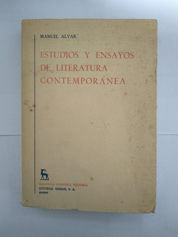Estudios y Ensayos de Literatura Contemporánea