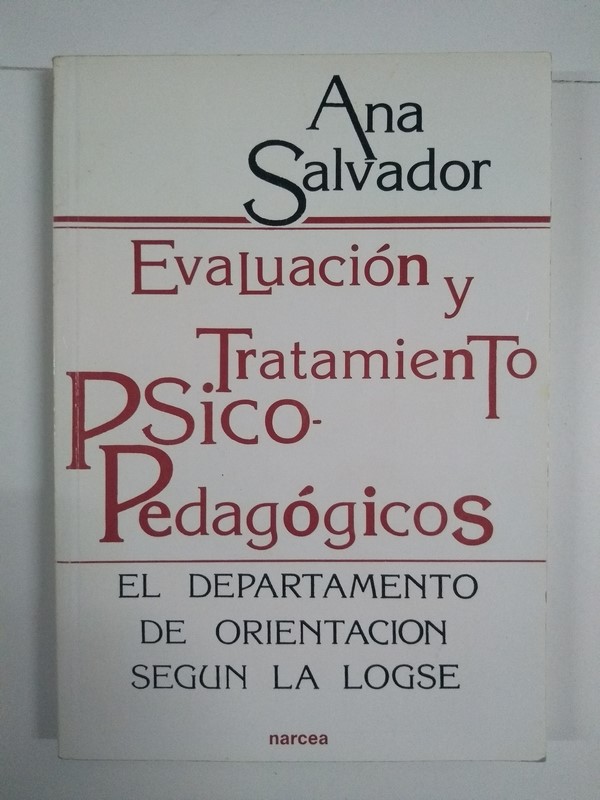 Evaluación y Tratamiento Psicopedagógicos