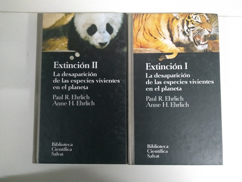 Extinción. La desaparición de las especies vivientes en el planeta,  2 tomos