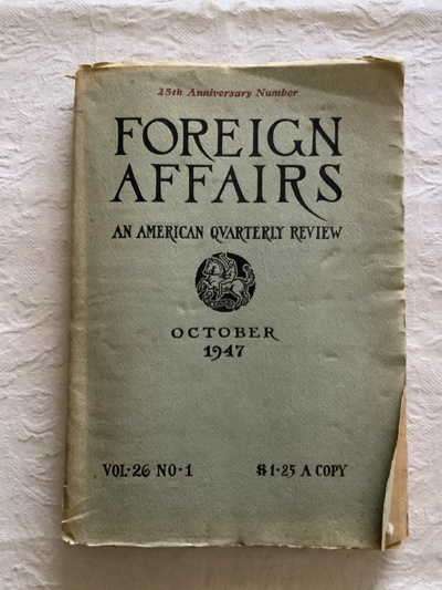 Foreign affairs an American Quarterly Review