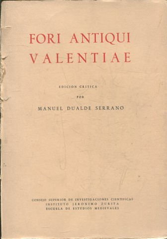 FORI ANTIQUI VALENTIAE.