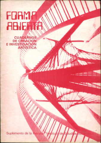 FORMA ABIERTA, CUADERNOS DE CREACION E  INVESTIGACION ARTISTICA. SUPLEMENTO DE LA REVISTA INSTITUTO DE ESTUDIOS ALICANTINOS. NUM. 2.