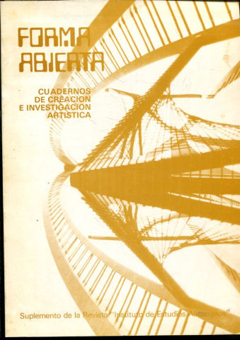 FORMA ABIERTA, CUADERNOS DE CREACION E  INVESTIGACION ARTISTICA. SUPLEMENTO DE LA REVISTA INSTITUTO DE ESTUDIOS ALICANTINOS. NUM 6: POESIA JOVEN FEMENINA.