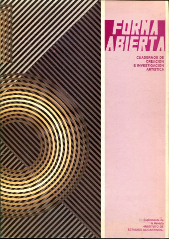 FORMA ABIERTA, CUADERNOS DE CREACION E  INVESTIGACION ARTISTICA. SUPLEMENTO DE LA REVISTA INSTITUTO DE ESTUDIOS ALICANTINOS. NUM. 12: NUEVA POESIA JOVEN