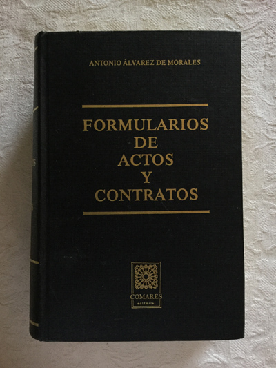 Formulario de actos y contratos