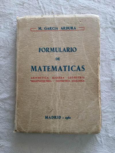 Formulario de matemáticas