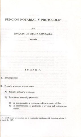 FUNCION NOTARIAL Y PROTOCOLO.