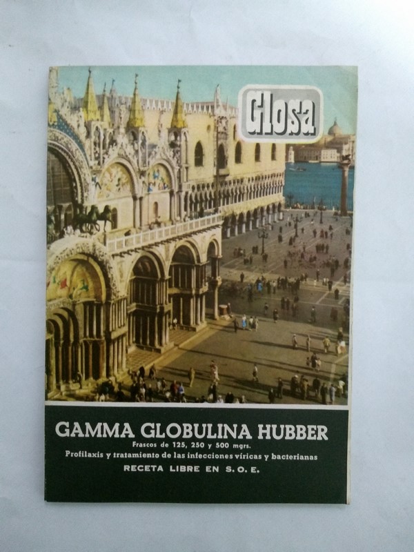 Gamma globulina Hubber. Nº 138