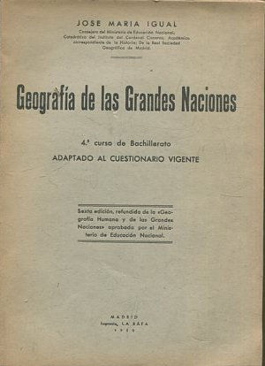 GEOGRAFIA DE LAS GRANDES NACIONES.