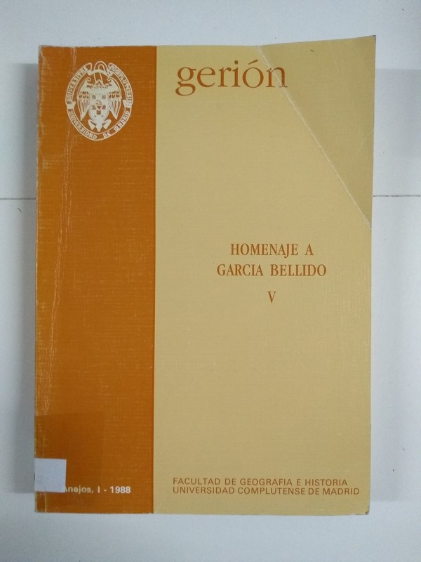 Gerión. Homenaje a García Bellido, V