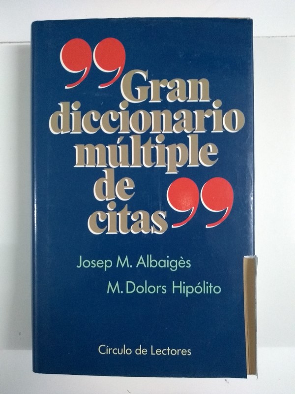 Gran diccionario múltiple de las citas