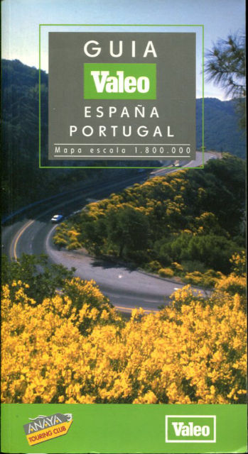 GUIA VALEO. ESPAÑA PORTUGAL MAPA ESCALA 1.800.000.