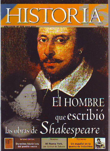 HISTORIA 16. Nº 333. EL HOMBRE QUE ESCRIBIO LAS OBRAS DE SHAKESPEARE.