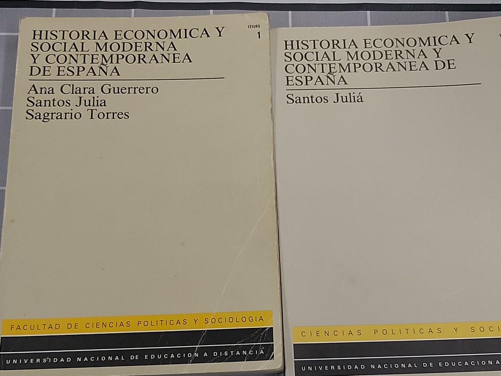 Historia económica y social moderna y contemporánea de España, 1 y 2