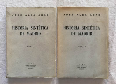 Historia sintética de Madrid (2 tomos)