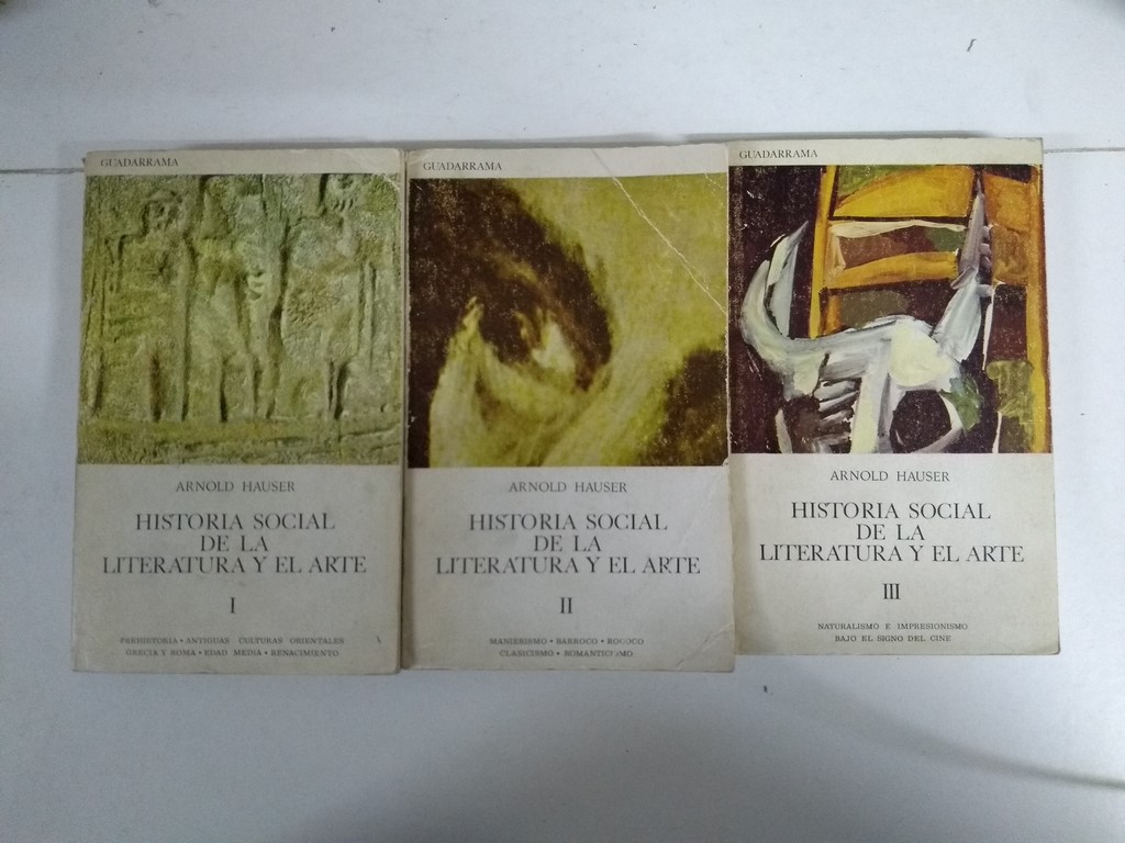 Historia Social de la Literatura y el Arte, 3 tomos