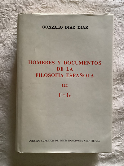 Hombres y documentos de la filosofía española III