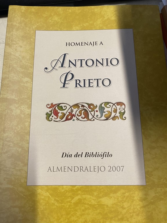 HOMENAJE A ANTONIO PRIETO.