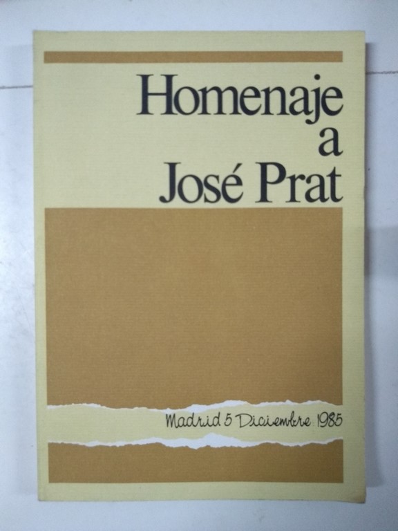 Homenaje a José Prat