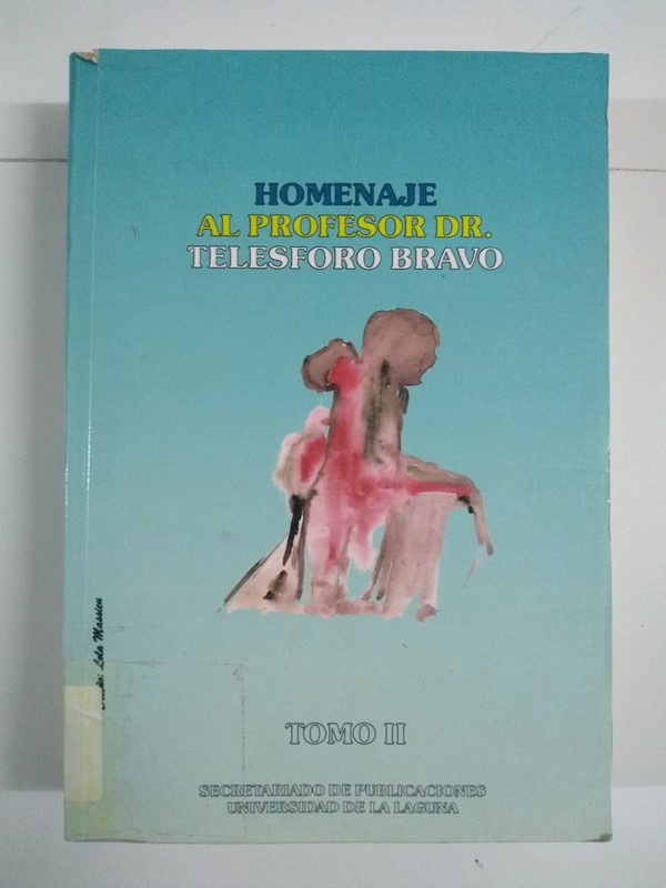 Homenaje al profesor dr. Telesforo bravo II