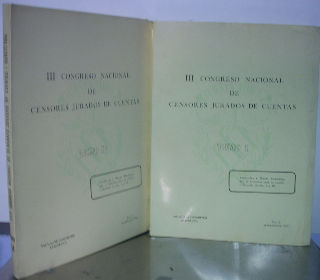 III CONGRESO NACIONAL DE CENSORES JURADOS DE CUENTAS.
