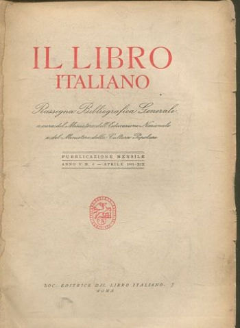 IL LIBRO ITALIANO NEL MONDO. RASSEGNA BIBLIOGRAFICA. ANNO V, NUMERO 4.