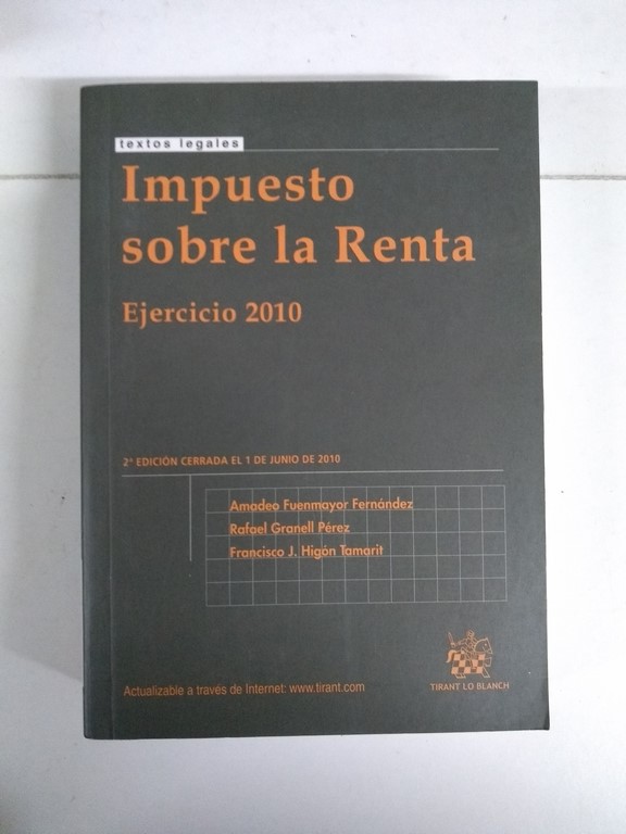 Impuestos sobre la Renta, Ejercicio 2010