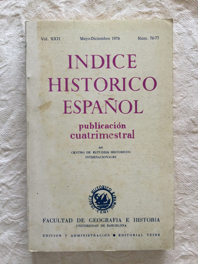 Índice histórico español