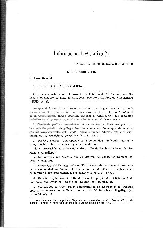 INFORMACION LEGISLATIVA.