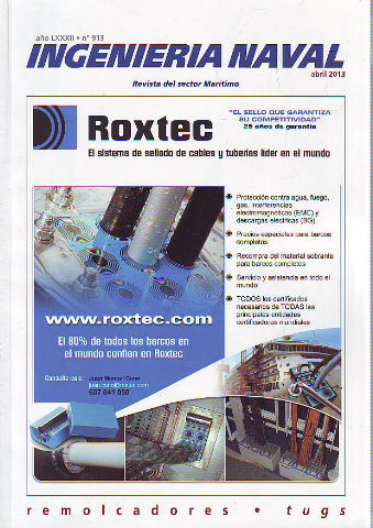 INGENIERIA NAVAL, REVISTA DEL SECTOR MARITIMO. Nº 913: REMOLCADORES. TUGD.