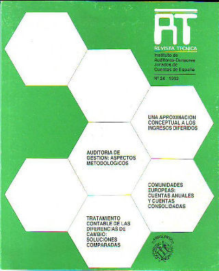 INSTITUTO DE AUDITORES-CENSORES JURADOS DE CUENTAS DE ESPAÑA. REVISTA TECNICA. Nº 24/1992.