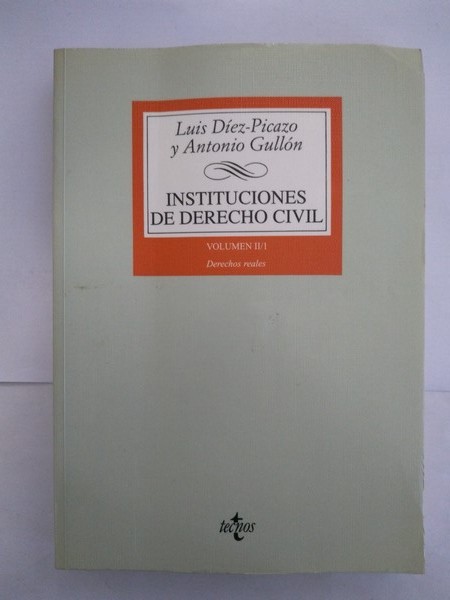 Instrucciones de Derecho Civil. II/1