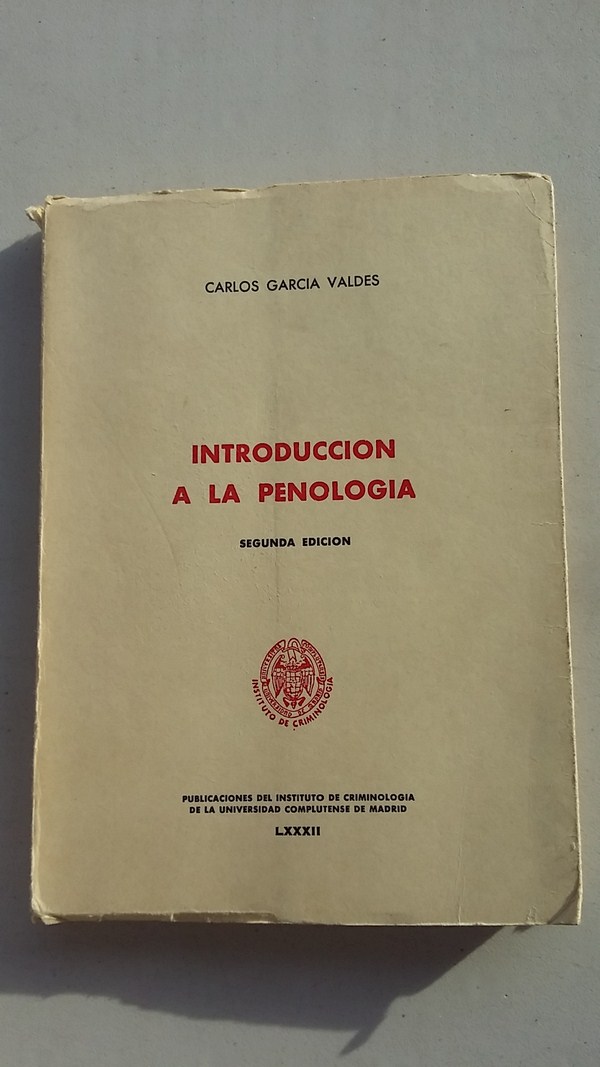 Introduccion a la penologia