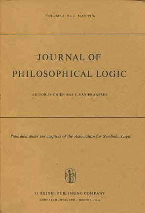 JOURNAL OF PHILOSOPHICAL LOGIC. VOLUME 5, No. 2, MAY 1976.