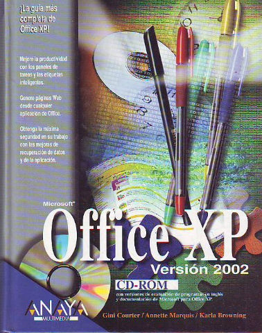 LA BIBLIA DE OFFICE XP+ CD ROM.