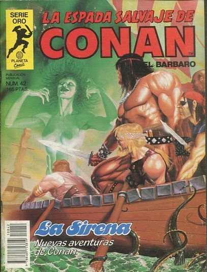 LA ESPADA SALVAJE DE CONAN EL BARBARO. SERIE ORO. NUMERO 42. SEGUNDA EDICION. COMICS FORUM.