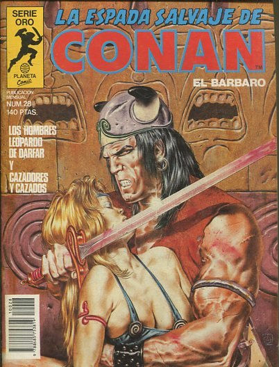 LA ESPADA SALVAJE DE CONAN EL BARBARO. SERIE ORO. NUMERO 28. SEGUNDA EDICION. COMICS FORUM.